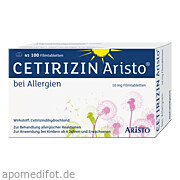 Cetirizin Aristo bei Allergien 10mg Filmtabletten Aristo Pharma GmbH