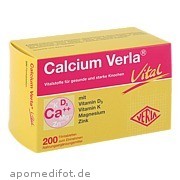 Bild für Bild für Calcium Verla Vital - 200&nbsp;Stück von Verla-Pharm Arzneimittel GmbH & Co. KG