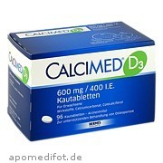 Bild für Calcimed D3 600mg/400 I.E. - 96 Stück von HERMES Arzneimittel GmbH Bild für Bild für Calcimed D3 600mg/400 I.E. - 96 Stück von HERMES Arzneimittel GmbH