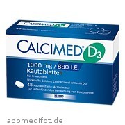Bild für Calcimed D3 1000mg/880 I.E. - 48 Stück von HERMES Arzneimittel GmbH Bild für Bild für Calcimed D3 1000mg/880 I.E. - 48 Stück von HERMES Arzneimittel GmbH