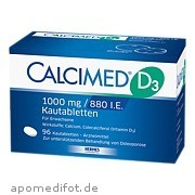 Bild für Calcimed D3 1000mg/880 I.E. - 96 Stück von HERMES Arzneimittel GmbH Bild für Bild für Calcimed D3 1000mg/880 I.E. - 96 Stück von HERMES Arzneimittel GmbH