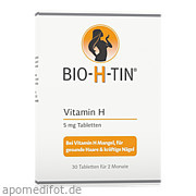 Bild für BIO H TIN Vitamin H 5mg für 2 Monate - 30 Stück von Dr.R.PFLEGER GmbH Bild für Bild für BIO H TIN Vitamin H 5mg für 2 Monate - 30 Stück von Dr.R.PFLEGER GmbH