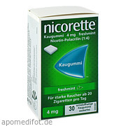 Bild für Bild für Nicorette 4mg freshmint Kaugummi - 30&nbsp;Stück von Pharma Gerke Arzneimittelvertriebs GmbH