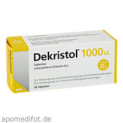 Bild für Dekristol 1000 I.E. Tabletten - 50 Stück von MIBE GmbH Arzneimittel Bild für Bild für Dekristol 1000 I.E. Tabletten - 50 Stück von MIBE GmbH Arzneimittel