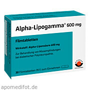 Alpha - Lipogamma 600mg Filmtabletten Wörwag Pharma GmbH & Co.  Kg