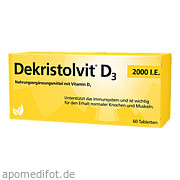 Dekristolvit D3 2000 I. E.  Hübner Naturarzneimittel GmbH