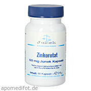 Zinkorotat 60mg Junek Kapseln Junek Europ - Vertrieb GmbH