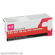 Bild für Bild für ASS-AbZ 100 mg TAH Tabletten - 50 Stück von AbZ Pharma GmbH