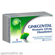 Bild für Ginkgovital Heumann 120 mg Filmtabletten - 60 Stück von HEUMANN PHARMA GmbH & Co. Generica KG Bild für Bild für Ginkgovital Heumann 120 mg Filmtabletten - 60 Stück von HEUMANN PHARMA GmbH & Co. Generica KG
