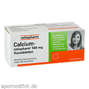 Bild für Calcium-ratiopharm 500 mg Kautabletten - 100 Stück von ratiopharm GmbH Bild für Bild für Calcium-ratiopharm 500 mg Kautabletten - 100 Stück von ratiopharm GmbH