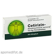 Cetirizindihydrochlorid axicorp 10mg axicorp Pharma GmbH