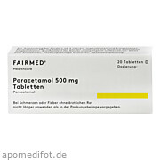 Bild für Bild für Paracetamol-Tabletten 500mg - 20&nbsp;Stück von Fair-Med Healthcare GmbH