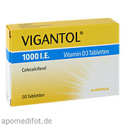 Vigantol 1000 I. E.  Vitamin D3 Tabletten Merck Selbstmedikation GmbH