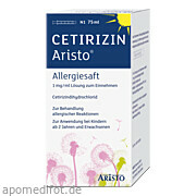Cetirizin Aristo Allergiesaft 1 mg/ml Aristo Pharma GmbH