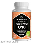 Bild für Coenzym Q10 200 mg vegan - 120 Stück von Vitamaze GmbH Bild für Bild für Coenzym Q10 200 mg vegan - 120 Stück von Vitamaze GmbH
