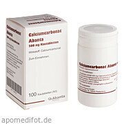 Bild für Calciumcarbonat Abanta 500 mg Kautabletten - 100 Stück von Abanta Pharma GmbH Bild für Bild für Calciumcarbonat Abanta 500 mg Kautabletten - 100 Stück von Abanta Pharma GmbH