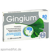 Bild für Gingium 80 mg Filmtabletten - 30 Stück von Hexal AG Bild für Bild für Gingium 80 mg Filmtabletten - 30 Stück von Hexal AG