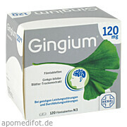 Bild für Gingium 120 mg Filmtabletten - 120 Stück von Hexal AG Bild für Bild für Gingium 120 mg Filmtabletten - 120 Stück von Hexal AG