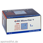 Bd Micro - Fine +  Insulinspr. 1 ml U100 0. 33x12. 7 mm Docpharm Arzneimittelvertrieb GmbH&Co. Kg aA