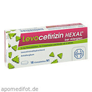 Levocetirizin Hexal bei Allergien 5mg Filmtabl.  Hexal AG