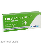 Bild für Loratadin axicur 10 mg Tabletten - 7 Stück von axicorp Pharma GmbH Bild für Bild für Loratadin axicur 10 mg Tabletten - 7 Stück von axicorp Pharma GmbH