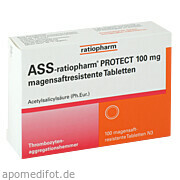 Ass - ratiopharm Protect 100 mg magensaftr. Tabletten ratiopharm GmbH