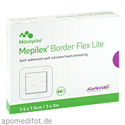 Mepilex Border Flex Lite Schaumverband 7,5x7,5 cm Mölnlycke Health Care GmbH