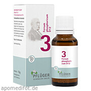 Biochemie 3 Ferrum phosphoricum D12 Homöopathisches Laboratorium Alexander Pflüger GmbH & Co.  Kg