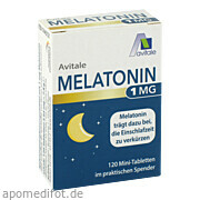 Melatonin 1mg Mini Tabletten Spender Avitale GmbH