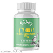 Vitamin K2 200 µg Mk - 7 vegan Jahrespackung Vitabay Cv