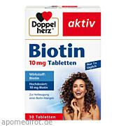 Bild für Doppelherz Biotin 10 mg - 30 Stück von Queisser Pharma GmbH & Co. KG Bild für Bild für Doppelherz Biotin 10 mg - 30 Stück von Queisser Pharma GmbH & Co. KG