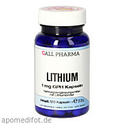 Gall Pharma Lithium 1 mg Hecht - Pharma GmbH